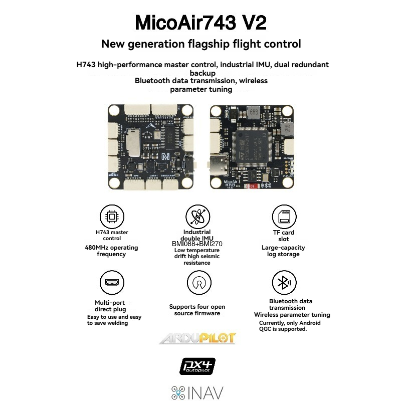 MicoAir743 V2   Flight Control - Drone Gimbal Controller review and price