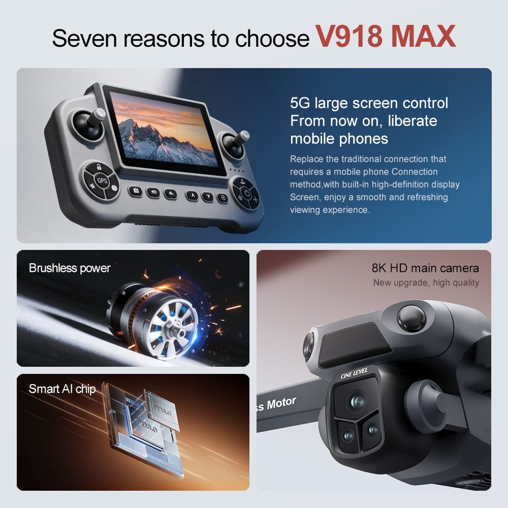 V918 Max Drone GPS Laser Obsta - Jjrc Drone X12 review and price